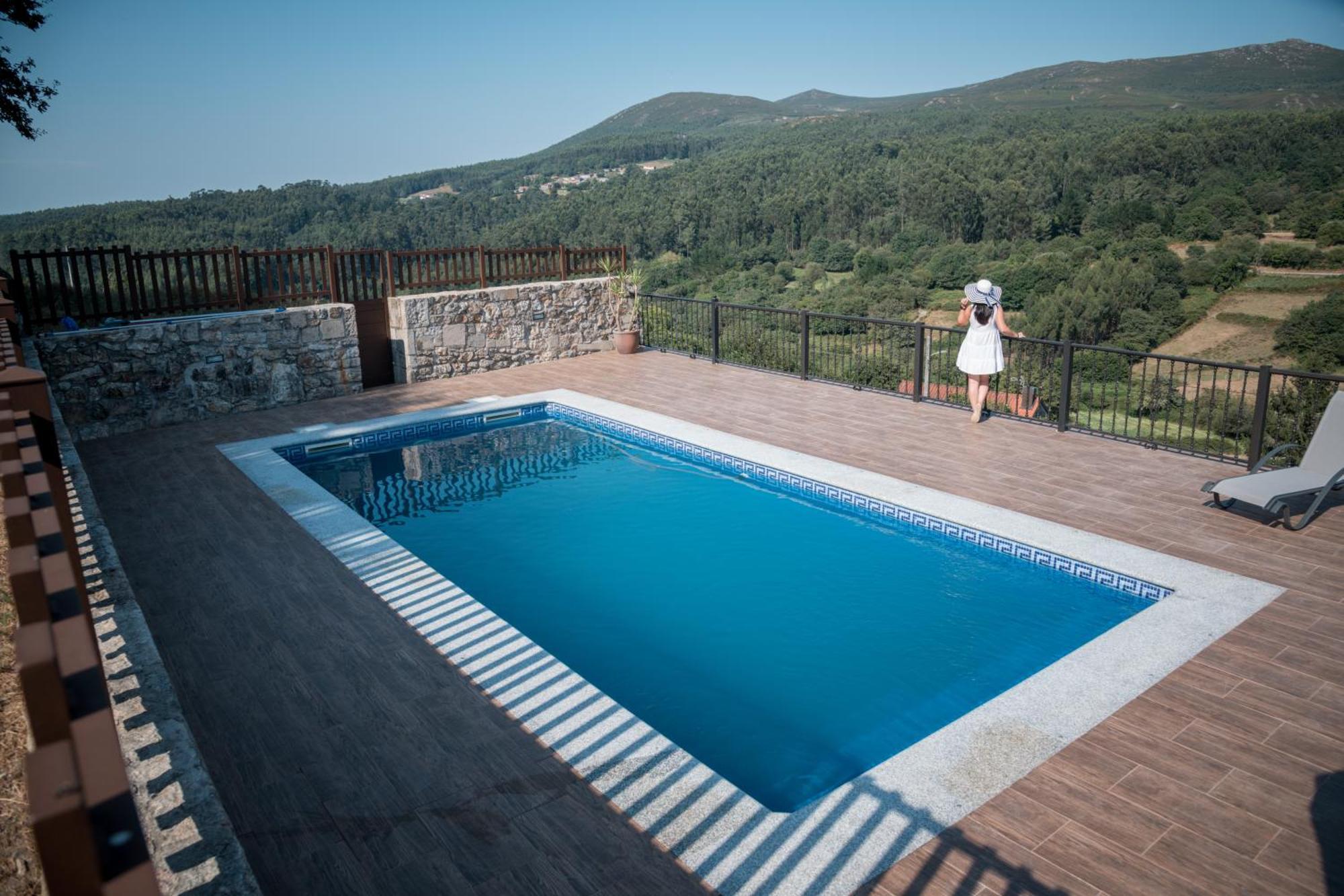 Casa Rural A Avoa Maria Campo Lameiro Bagian luar foto